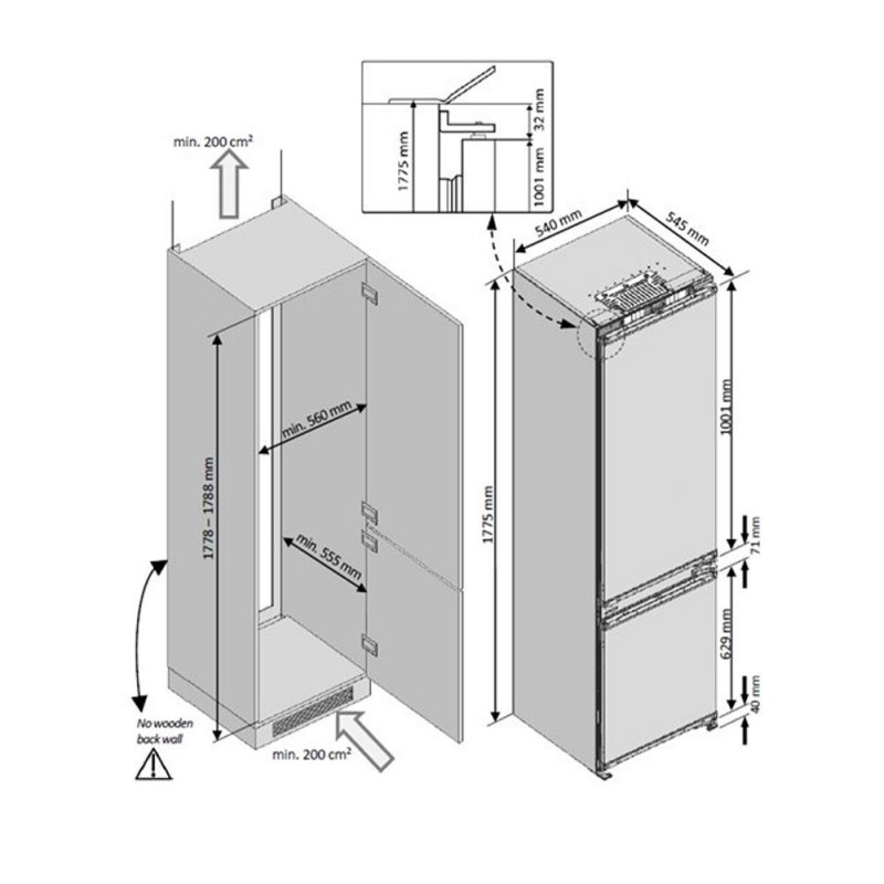 Combi Integrable BEKO BCNA275E4SN 178x54cm Devoraprecios