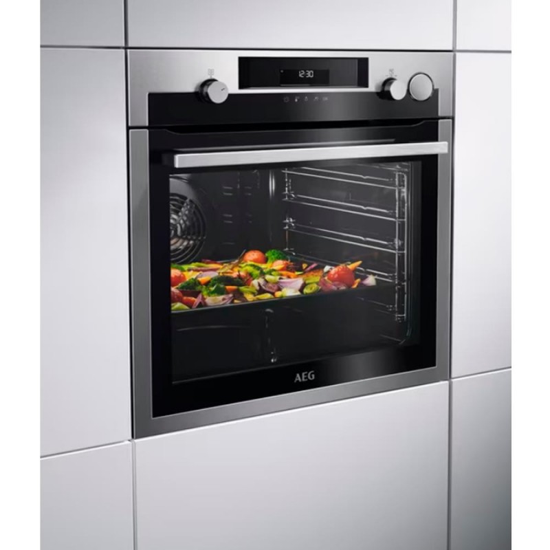 Horno AEG BSS578271M Inox Pirolisis Vapor Sonda Devoraprecios