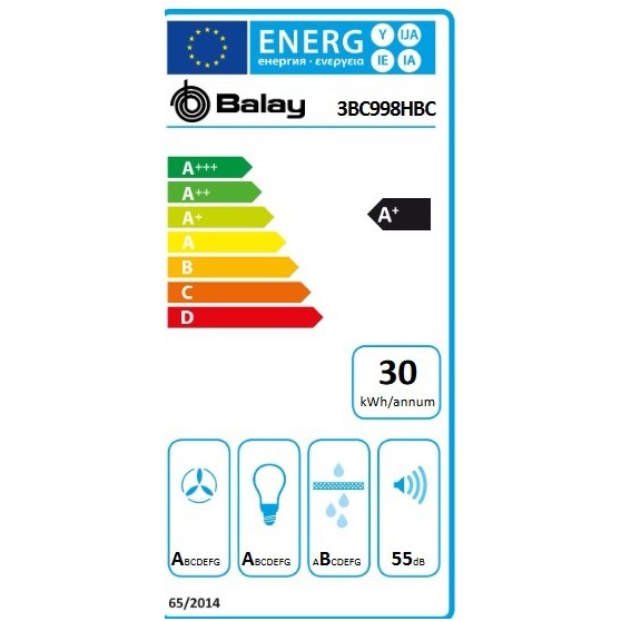 3BC998HBC Campana Balay de 90cm blanco + acero - Canarias