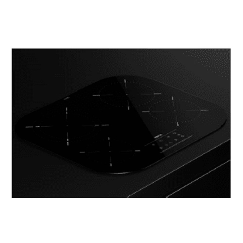 Placa vitrocerámica - TEKA 112540010, 4 Zonas Coccion zonas, 59 cm, Negro