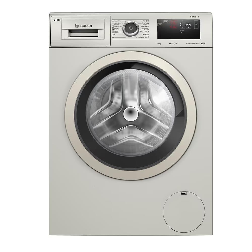 Lavadora Bosch WAL28PHYES inox de 10 Kg a 1400 rpm