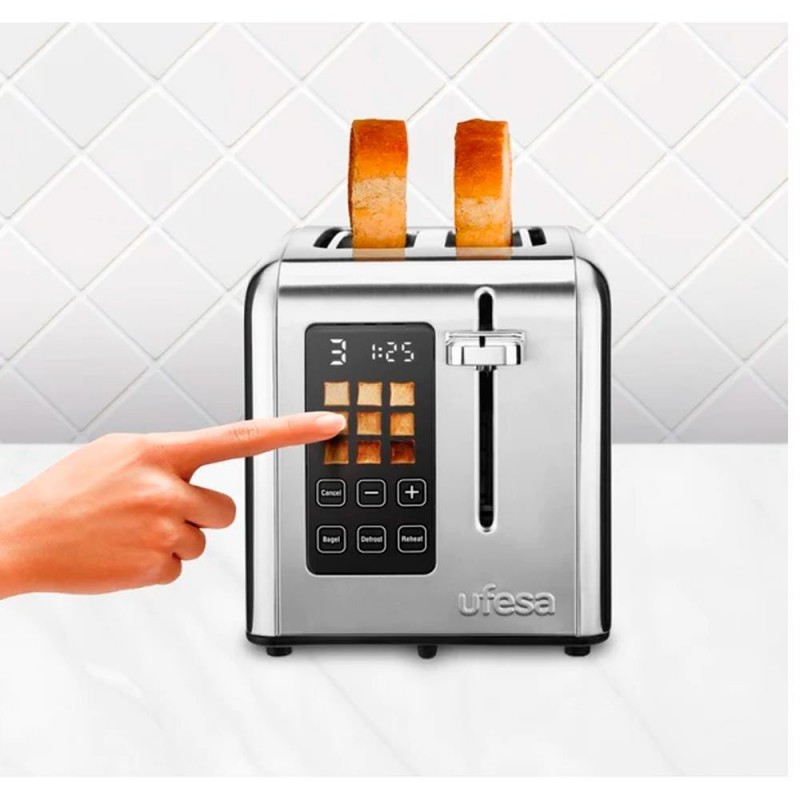 Tostador UFESA Perfect Toaster Digital Inox - Devoraprecios